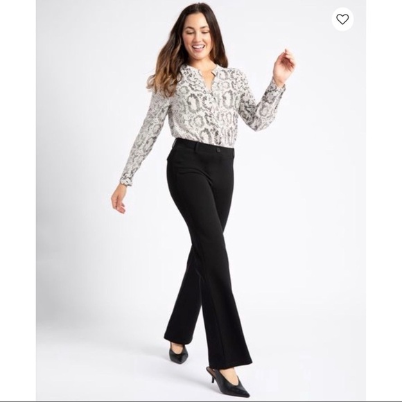 Betabrand Dress Pant Yoga Pants Boot Cut Classic in Black , Small Petite - Picture 2 of 13